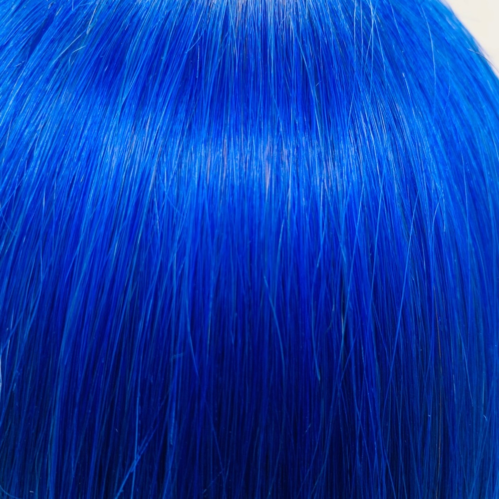 Sapphire Blue Human Hair Coif - Picture 4 of 4